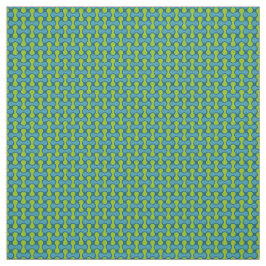 Tela Modern Retro Link Pattern in Blue and Green