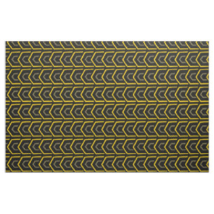 Tela moderna de patrón geométrico negro amarillo