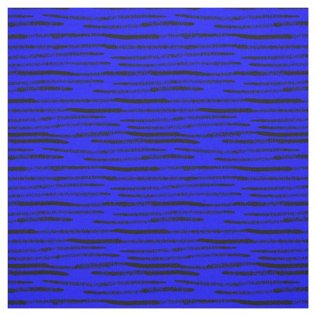 Tela Moderna línea negra moderna fondo azul real (Retal)