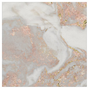 Tela Moderna Moda Faux Rosa Gold Marble Swirl