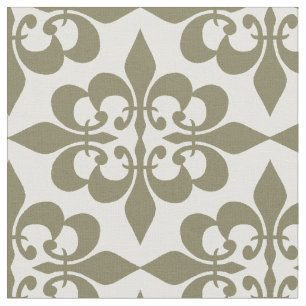 Tela Moderna y elegante Taupe Damask