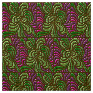 Tela Modernas bañeras de forma libre - verde y magenta