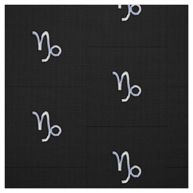 Tela Moderno cromo como el Rótulo Capricornio al estilo (Retal)