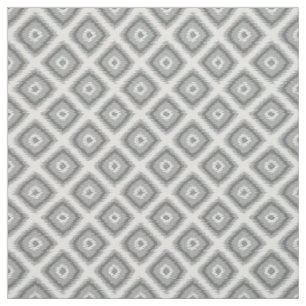 Tela Moderno Diamante Gris Cuadrados Patrón Mosaico Ika