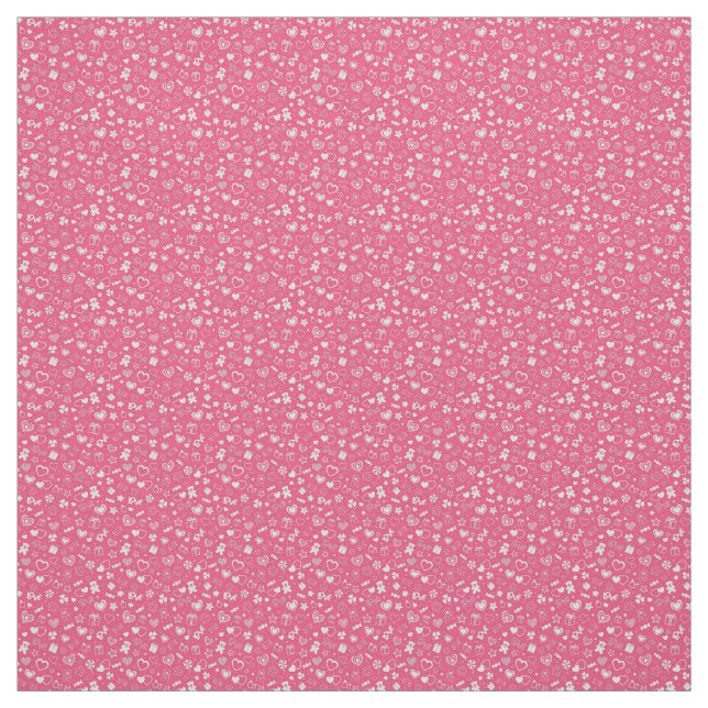 Tela Moderno y lujoso Corazón Rosa (Retal)