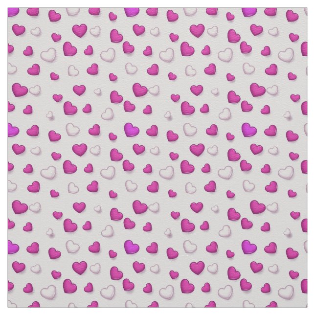 Tela Moderno y lujoso Corazón Rosa (Retal)