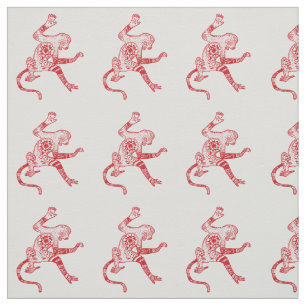 Tela Monkey Mandala Fabric