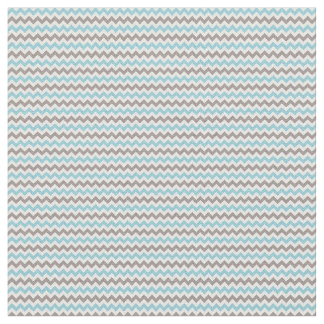 Tela Mono azul gris Chevron moderno lindo (De cerca)