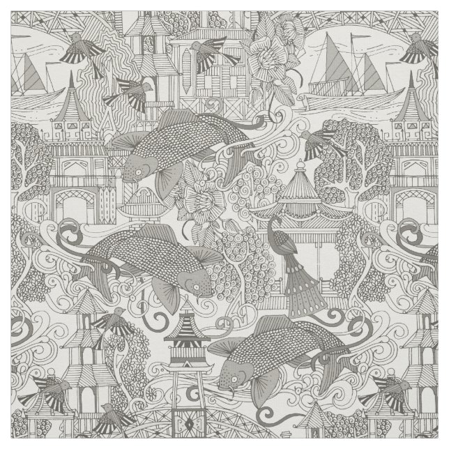 Tela mono toile del chinoiserie (Retal)