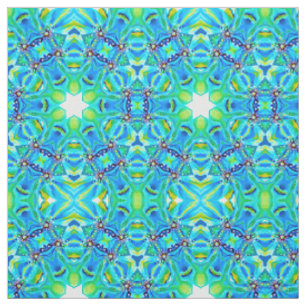 Tela Monograma abstracto verde pintado a mano con acuar