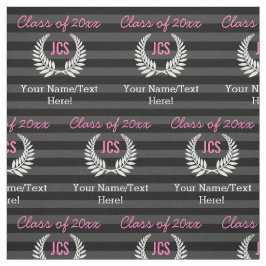 Tela Monograma de encargo del rosa del negro de la