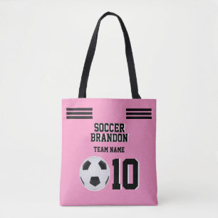 Tela Monograma de fútbol de fútbol de bolso de toga ros