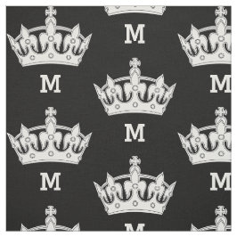 Tela Monograma de la Corona Blanca personalizado