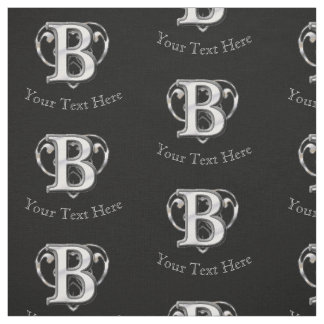 Tela Monograma metálico moderno (B)