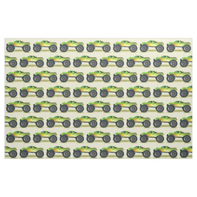 Tela Monster Truck Thunder_Cove ("Cuarto gordo" (fat quarter))