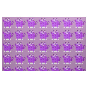 Tela Monstruo morado adorable