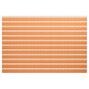 Tela Montañas aztecas - Naranja en blanco