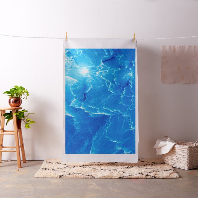 Tela Montañas azules. Patrón fractal (In Situ)