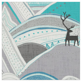 Tela montañas del caribú azules