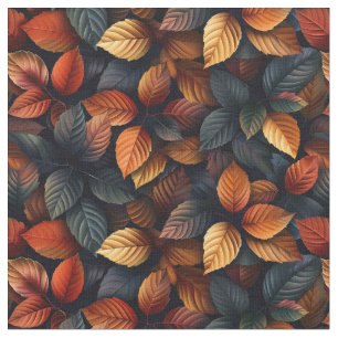 Tela Moody Otoño Fall Foliage Leaves Pattern