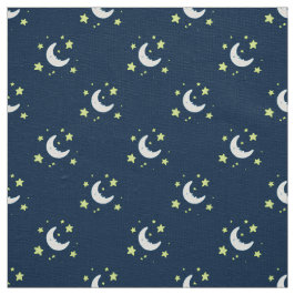 Tela Moon & Stars Impresión textil original en la marin