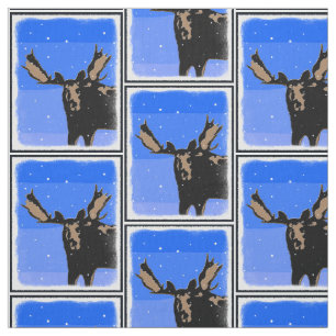 Tela Moose in Winter - Original Wildlife Art