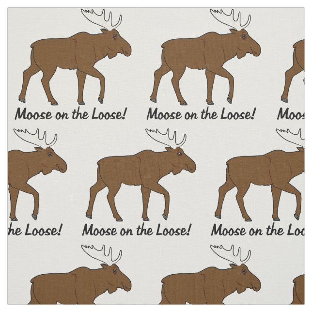 Tela ¡Moose on Loose! (Retal)