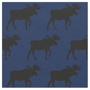 Tela Moose Silhouettes Blue