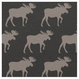 Tela Moose Silhouettes Brown & Black