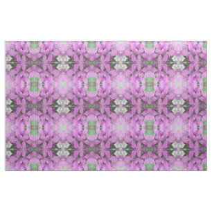 Tela morada de flores silvestres con motivos flora