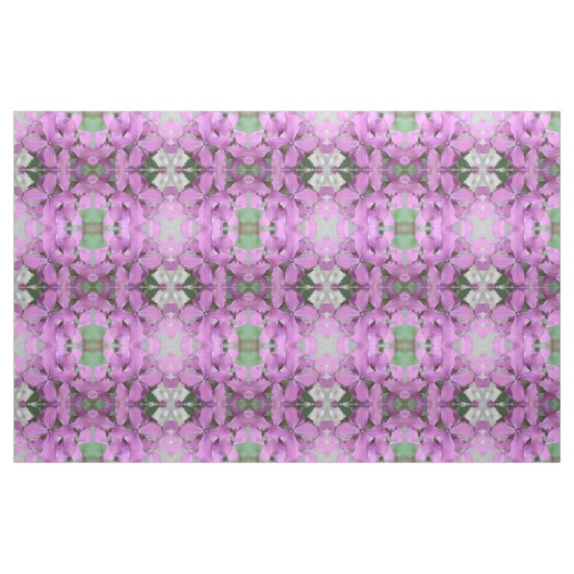 Tela morada de flores silvestres con motivos flora ("Cuarto gordo" (fat quarter))