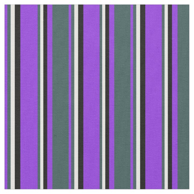 Tela Morado, gris pizarra oscuro, blanco y negro (De cerca)