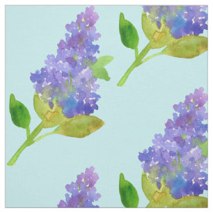 Tela Morado Lilac Flor acuática Azul