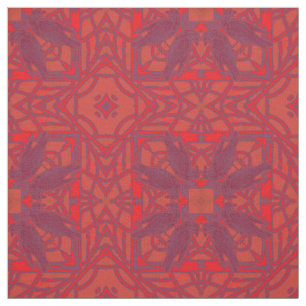 Tela Morado Púrpura Rojo De Crows Kaleidoscope