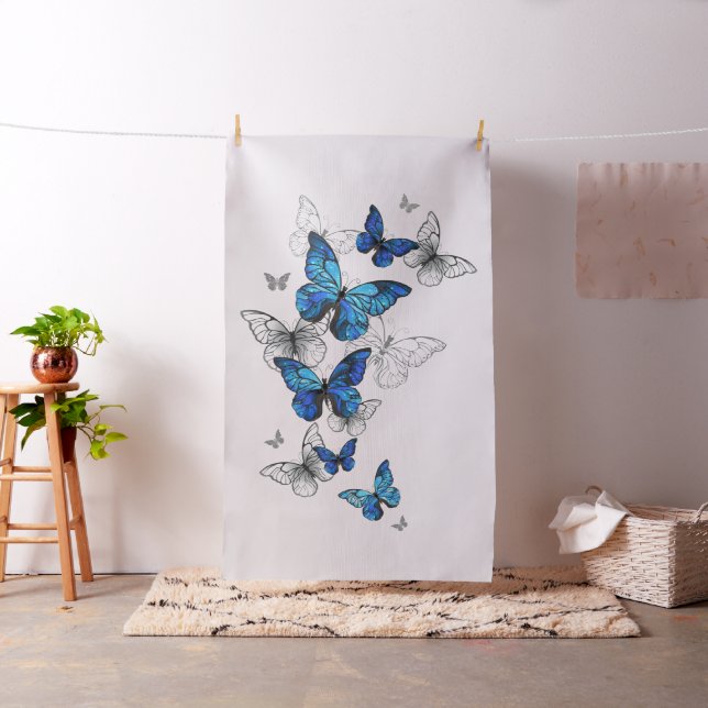 Tela Morfo de las mariposas voladoras azules (In Situ)
