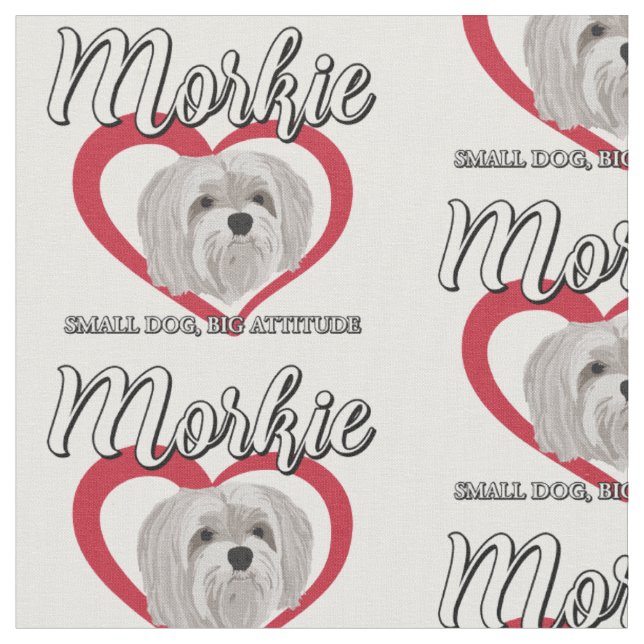 Tela Morkie - Perro Pequeño, Gran Actitud - 3 (De cerca)