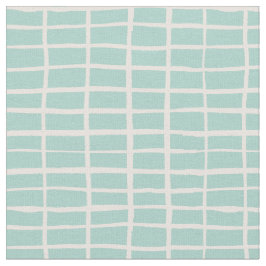 Tela Mosaico de baldosas a cuadros lunares gingham Mint