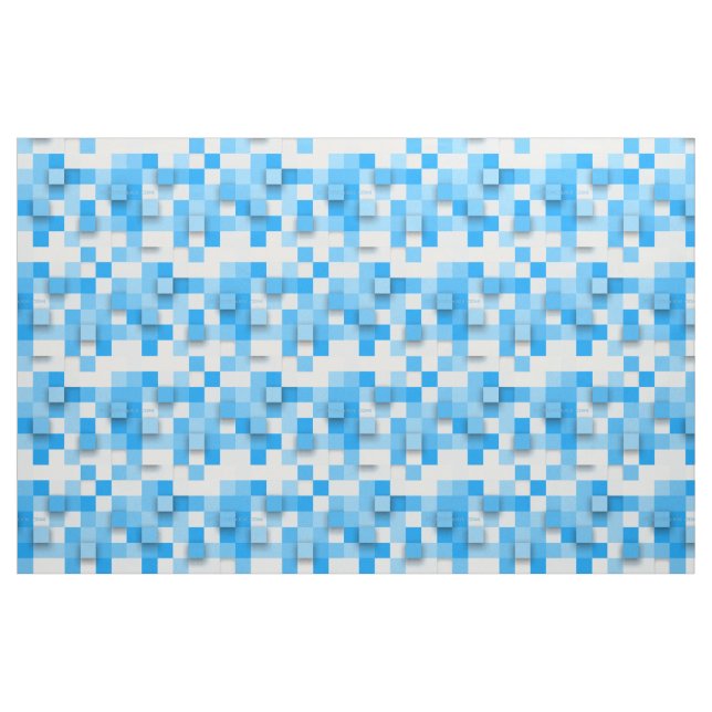 Tela mosaico de cuadros de SlipperyJoe moderno de tres- (Yarda)