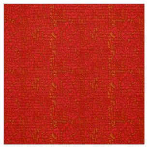 Tela Mosaico Rojo Inspirado en Haring
