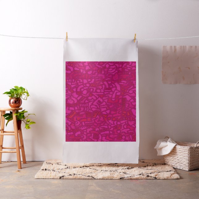 Tela Mosaico Tribal Fields - Rosa (In Situ)