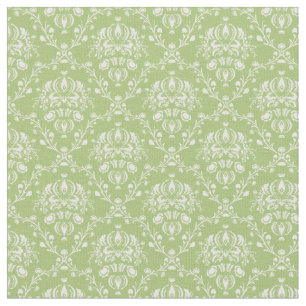 Tela Moss Green Damask
