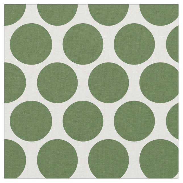 Tela Moss Green Mod Dots (De cerca)