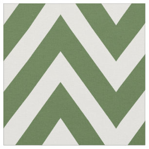 Tela Moss Green Modern Chevron a gran escala