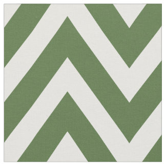 Tela Moss Green Modern Chevron a gran escala