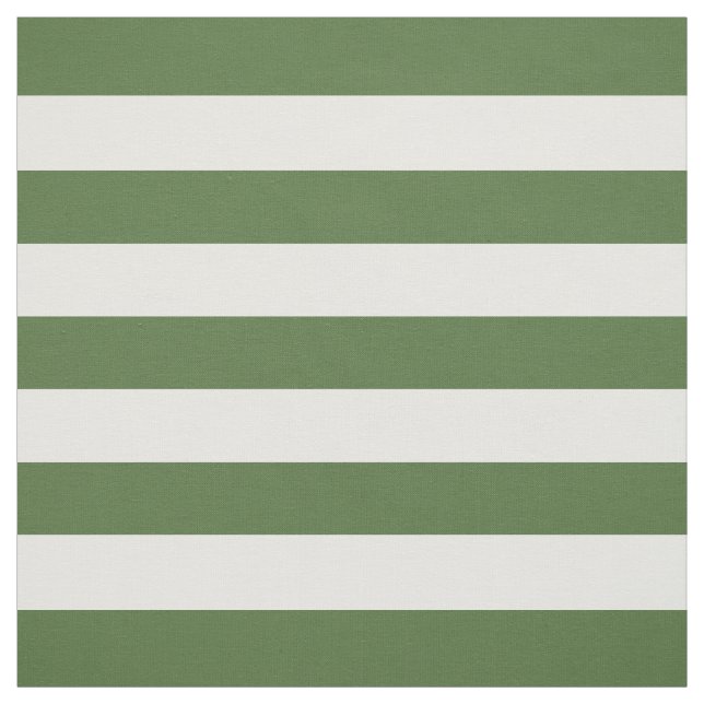 Tela Moss Green Preppy Stripes (Retal)