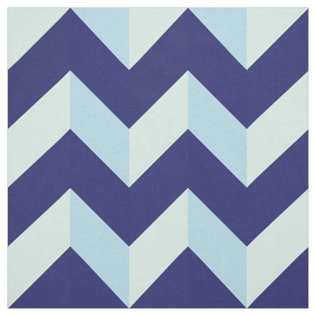 Tela Motif Chevron Bleu (Retal)
