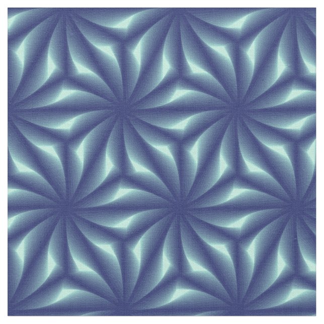 Tela Motif Fractale Bleu marine (De cerca)