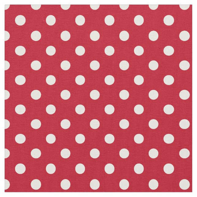 Tela Motif Pois Blanc Rouge et blanc (De cerca)