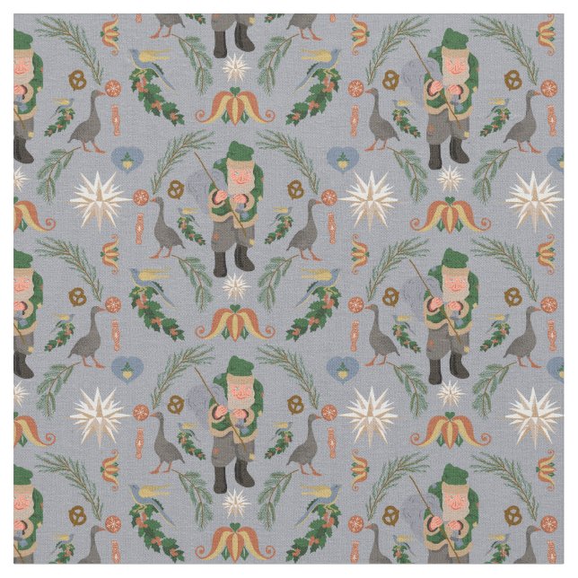 Tela Motivos de los Navidades de Belsnickel y Pennsylva (De cerca)