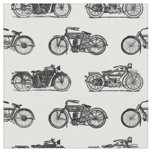 Tela Motocicletas antiguas Motocicletas Art B&W